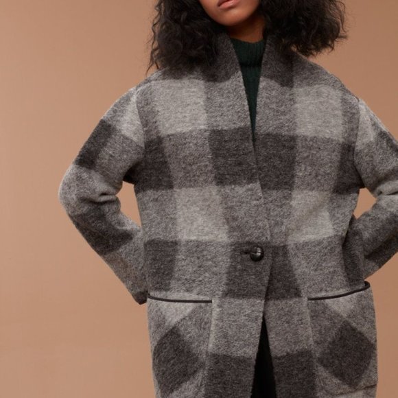 Solid Grey Aritzia Wilfred Free Off-Duty Jacket - Picture 1 of 6